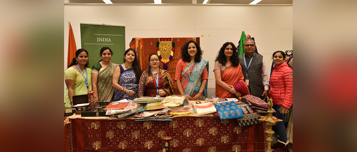  India participated in the Annual Bazaar organized at Palais des Nations by UN Women’s Guild and United Nations Office in Geneva with display of Indian handicrafts and textiles, Indian cuisine and cultural performances