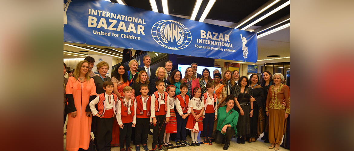  Mrs. Sushma Pandey, Spouse of PR of India to the UN and other IO with H.E. Ms. Tatiana Valovaya and others at the inauguration of the Annual Bazaar organized by UN Women’s Guild and United Nations Office in Geneva