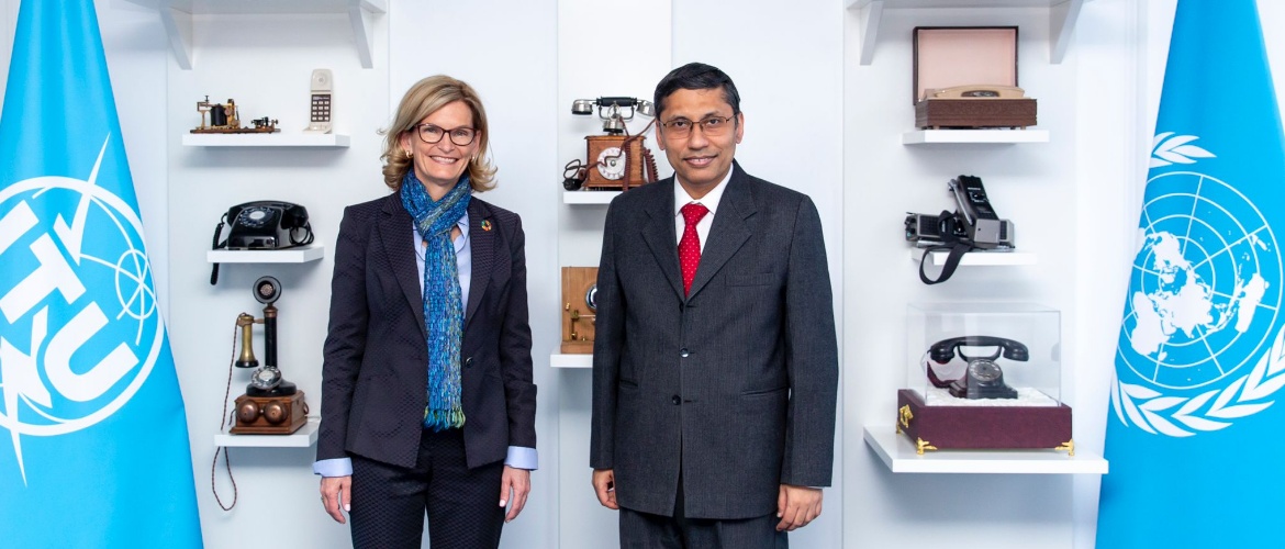  H.E. Mr. Arindam Bagchi, Permanent Representative of India to the United Nations and other International Organizations in Geneva met H.E. Ms. Doreen Bogdan-Martin, Secretary General, ITU and discussed further strengthening India’s engagement with ITU especially in the priority areas of DPI and emerging ICT technologies