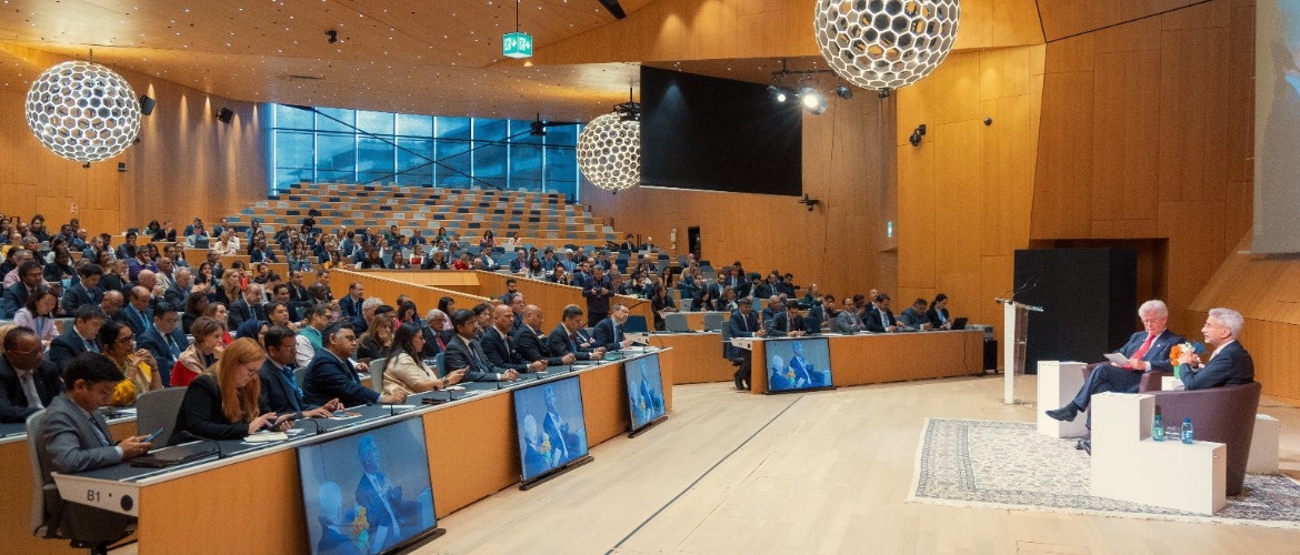   External Affairs Minister Dr. S. Jaishankar in conversation with Ambassador Jean-David Levitte of Geneva Centre for Security Policy (GCSP). EAM  shared his perspectives on Global tectonic shifts